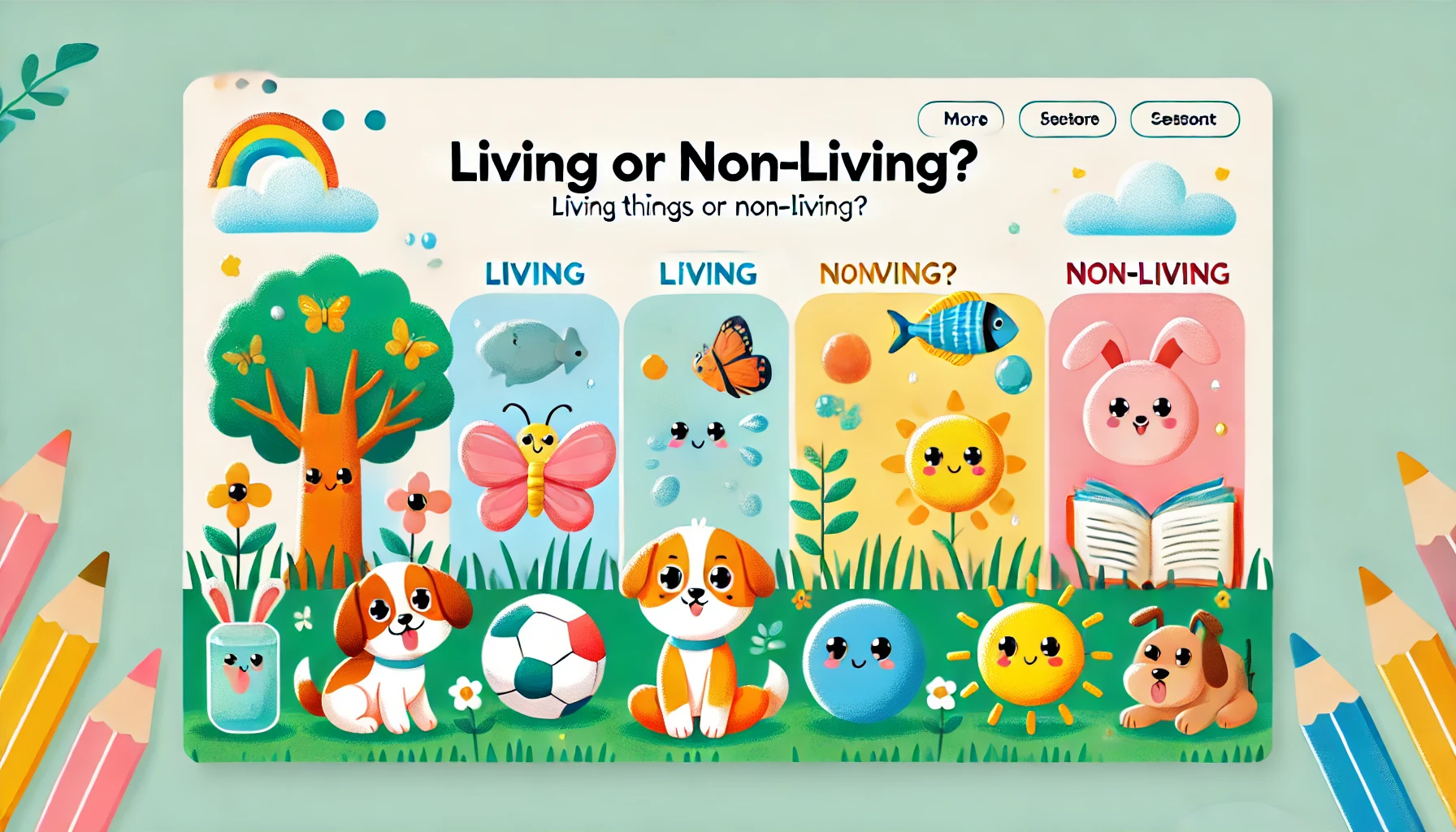 Living or Non-Living Kindergarten Science Worksheet – Fun & Engaging Learning!